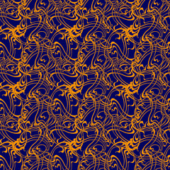 orange-and-blue seamless pattern
