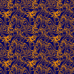 orange-and-blue seamless pattern