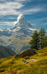 Matterhorn met banierwolk
