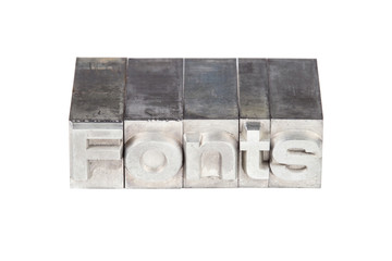 Bleisatz Buchstaben