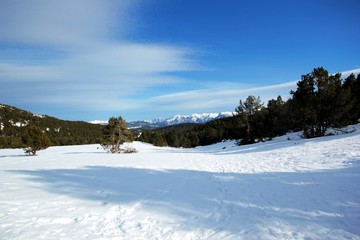 Font Romeu sous la neige hiver