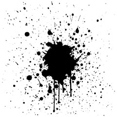 abstract splatter black color background design.illustration vec