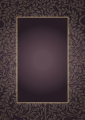 wedding card design, paisley floral pattern , India