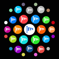Naklejka premium Modern App Icon