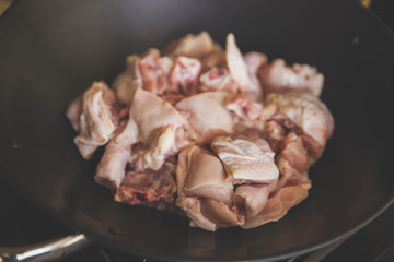 Meat stewed in a rich gravy for a wholesome meal