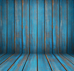 Blue washed wood texture. background old panels