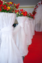 Floral decorations for wedding