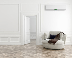 Interno con aria condizionata