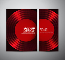 Abstract Circle. Brochure business design template or roll up. 