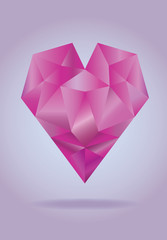 Vector Icon Diamond Heart