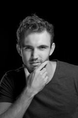 Male model head shot