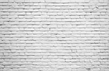 White brick wall background