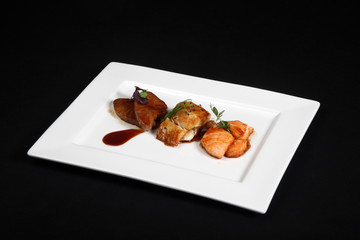 mixed fish grilled