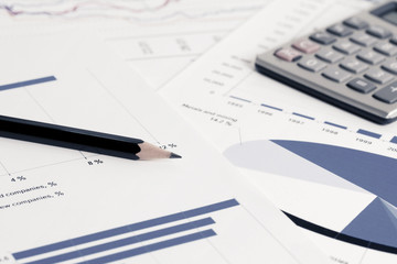 Financial accounting stock market graphs analysis