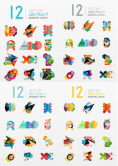 Fototapeta premium Modern geometric design temlates, universal diagram, banner