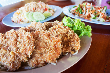 asian food,fried shrimp,Thailand