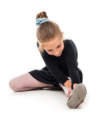 little ballerina stretching