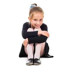 smiling little gymnast girl 