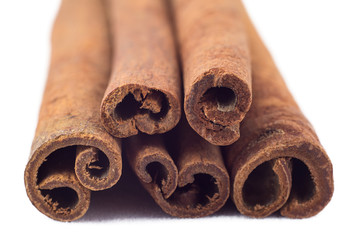 Image of cinnamon sticks, macro