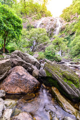 Khlong Lan waterfall in national park, Kamphaeng Phet Thailand.