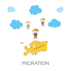 Global migration concept
