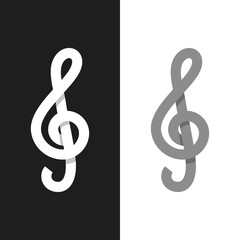 Treble clef paper logo