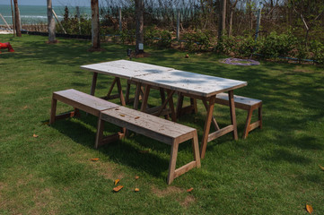 Empty Table in the Garden