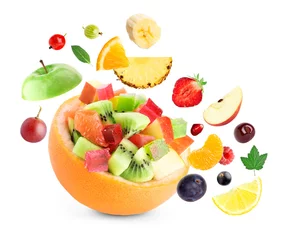 Poster Healthy fruit salad © seralex