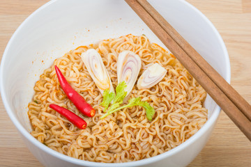 Hot and spicy instant noodle