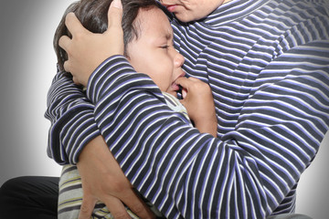 Little boy crying