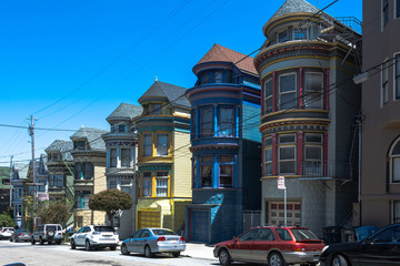 Painted houses in San Francisco