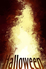 Halloween yellow dark background