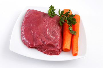 Fototapeta premium Rindfleisch, roh, Tafelspitz