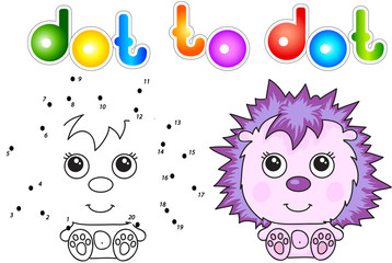 Funny and cute hedgehog