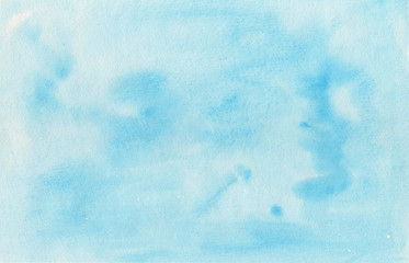 Watercolor blue background, texture