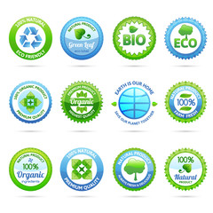 Ecology Labels Set