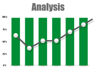Business Analysis symbol icon and chart
