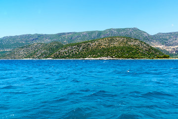 water of  Mediterranean Sea off the Turkish coast