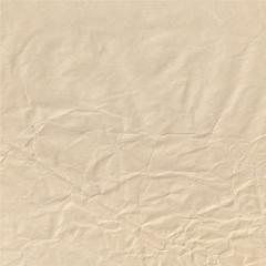 Crumpled paper sheet. Wrapping-paper texture.