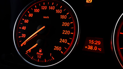 Modern Car Dashboard Macro