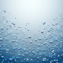 Underwater Background with Bubbles