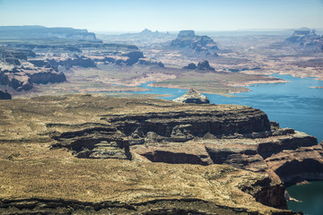 Aerial Photo, Lake Powell, Utah and Arizona