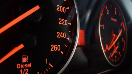 Modern Car Dashboard Macro