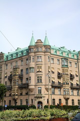 Obraz premium Corner house