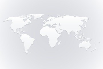 Fototapeta na wymiar Stock Vector 3d map of the world