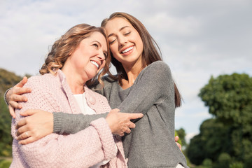 Fototapeta premium Pretty friendly family is spending time together