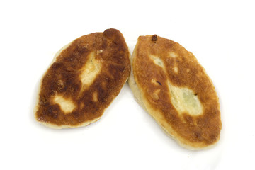 pastries on the white background