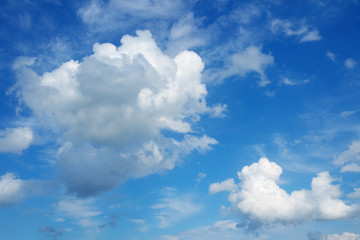 Beautiful cloudscape over horizon.Heaven.