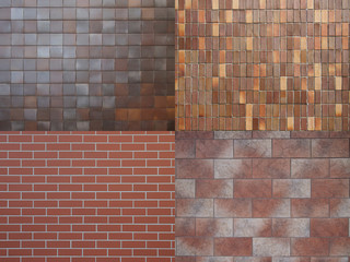Four different tile patterns.