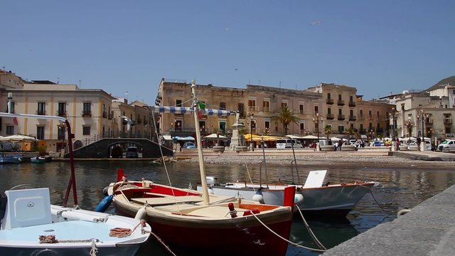 Lipari Harbor, Italy